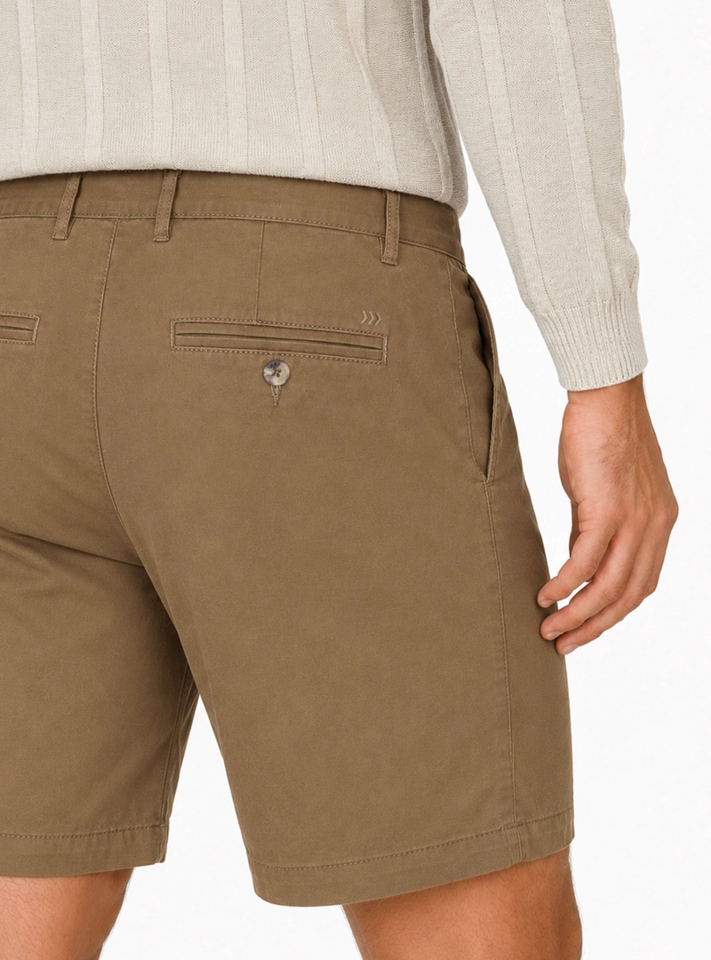 BERMUDA LISA SPANDEX REGULAR FIT CAFE  ARROW - 3
