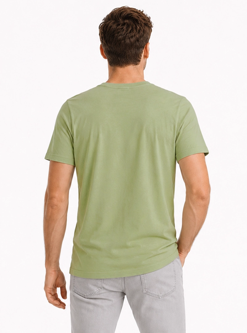 POLERA ALGODON LISA REGULAR FIT VERDE ARROW - 2