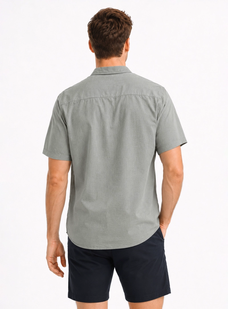 CAMISA LYOCELL LINO REGULAR FIT VERDE ARROW - 2