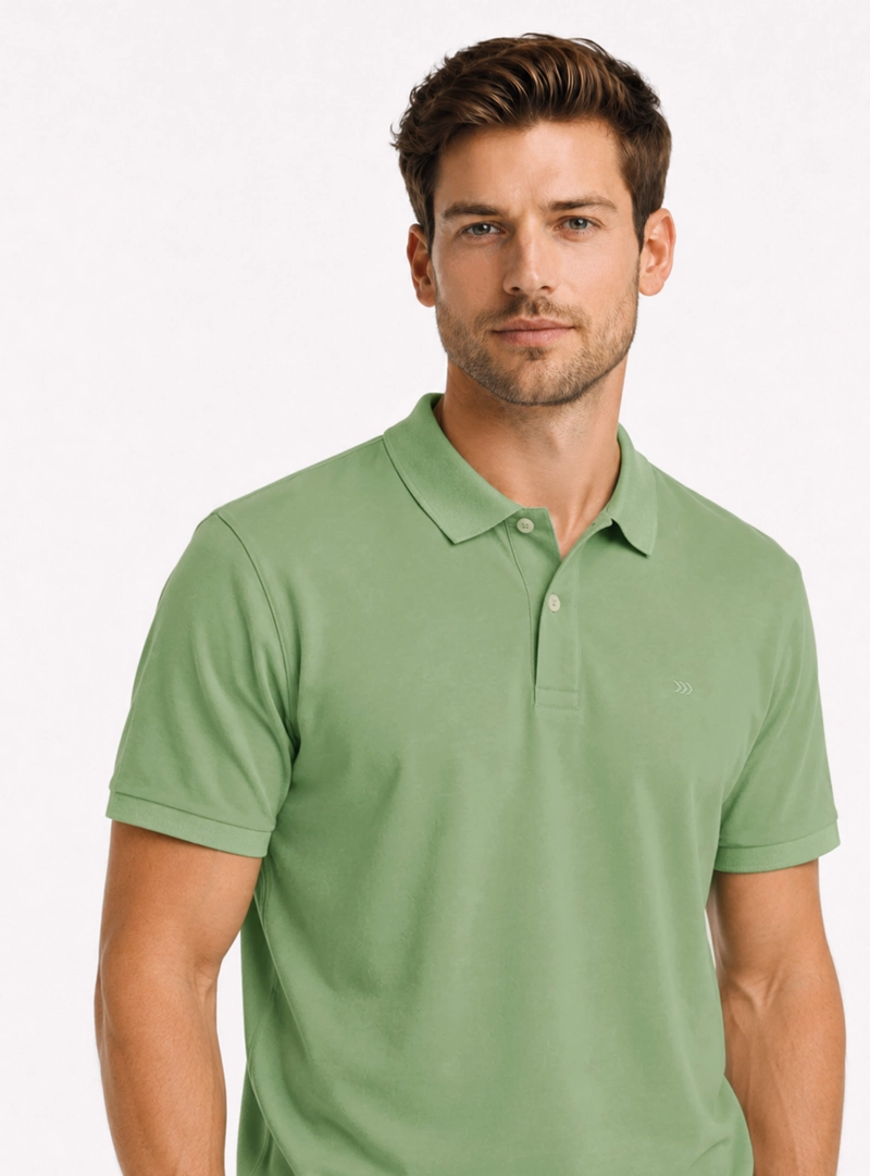 POLERA PIQUE REGULAR FIT VERDE ARROW - 3