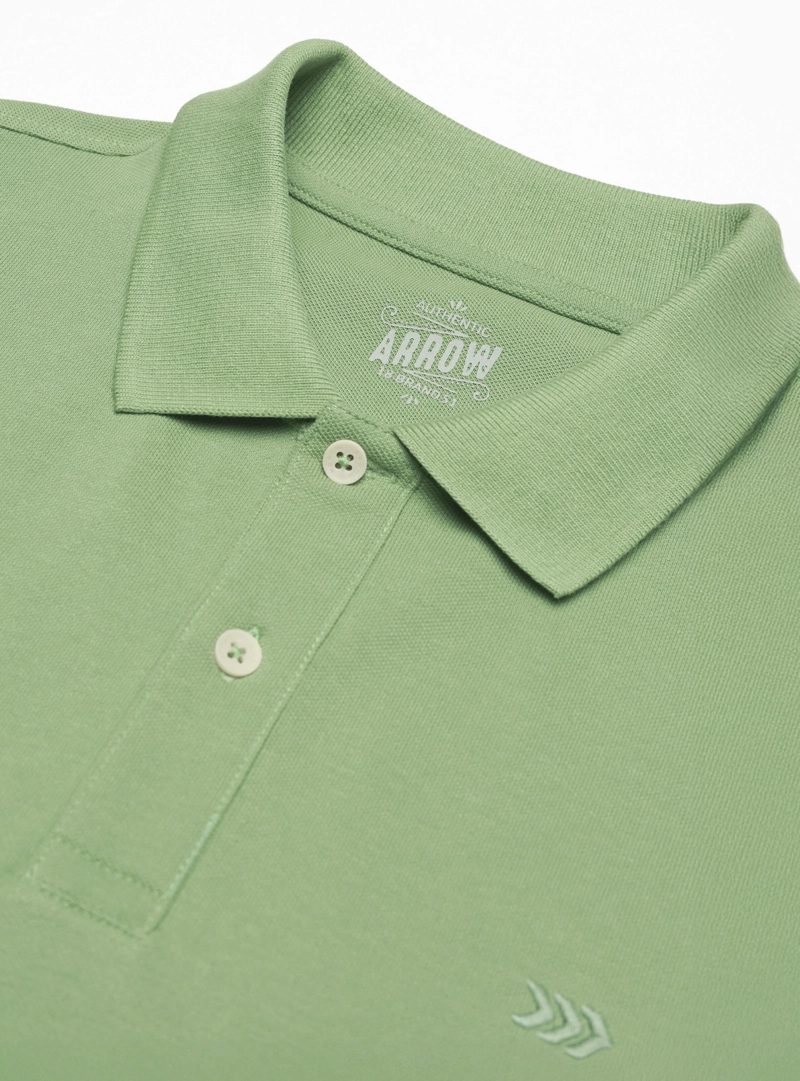 POLERA PIQUE REGULAR FIT VERDE ARROW - 5