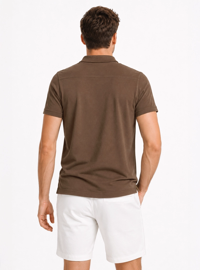 POLERA STONE WASH REGULAR FIT CAFE  ARROW - 2