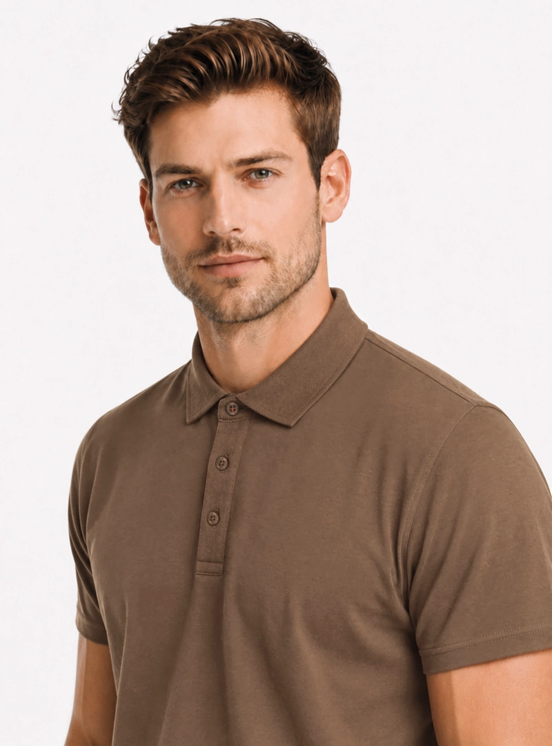 POLERA STONE WASH REGULAR FIT CAFE  ARROW - 3