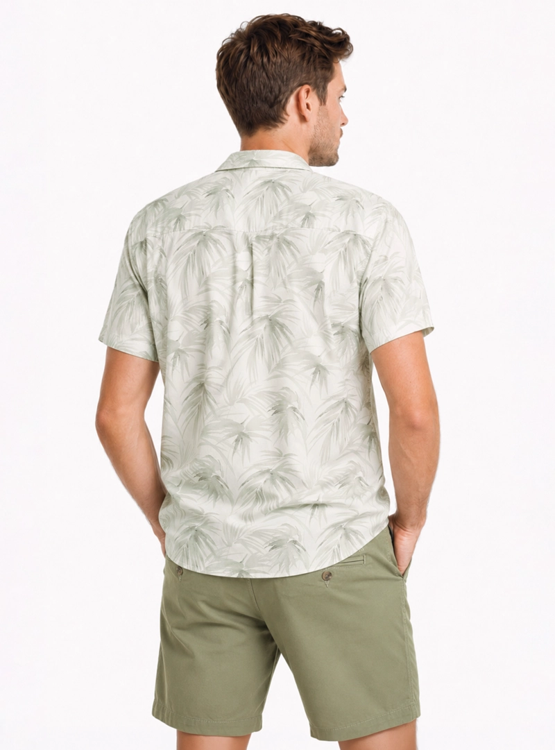 CAMISA PRINT SPANDEX REGULAR FIT BEIGE ARROW - 2