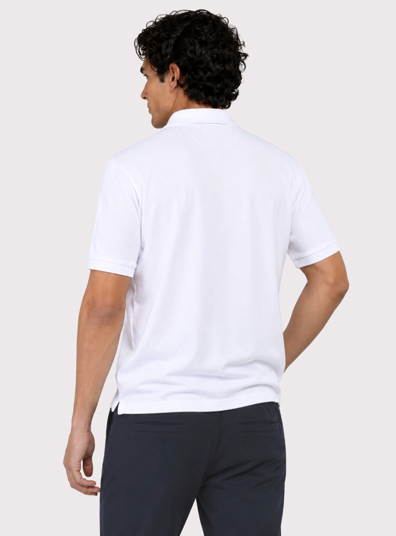 POLERA PIQUE REGULAR FIT BLANCO ARROW - 2