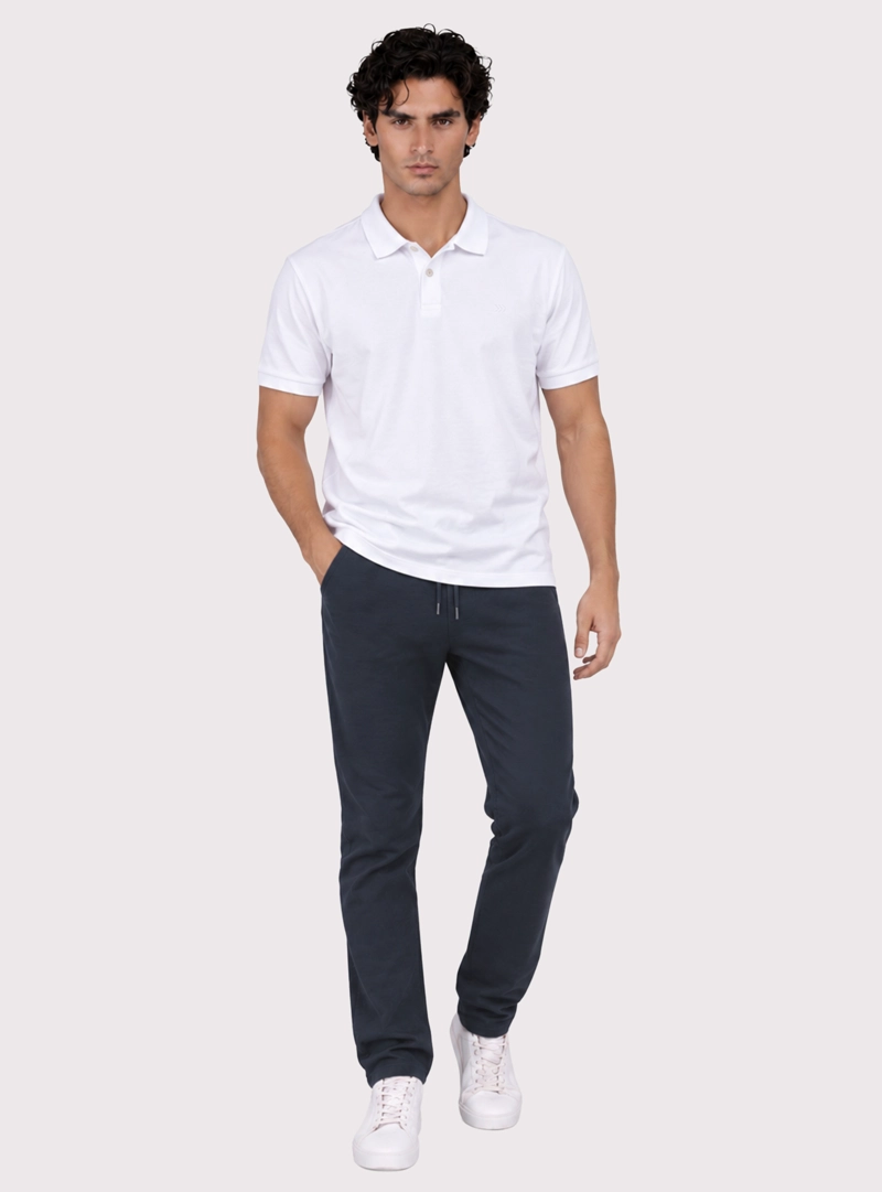 POLERA PIQUE REGULAR FIT BLANCO ARROW - 4