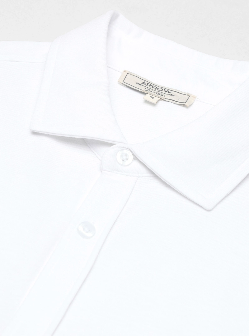 POLERA ABOTONADA REGULAR FIT BLANCO ARROW - 5