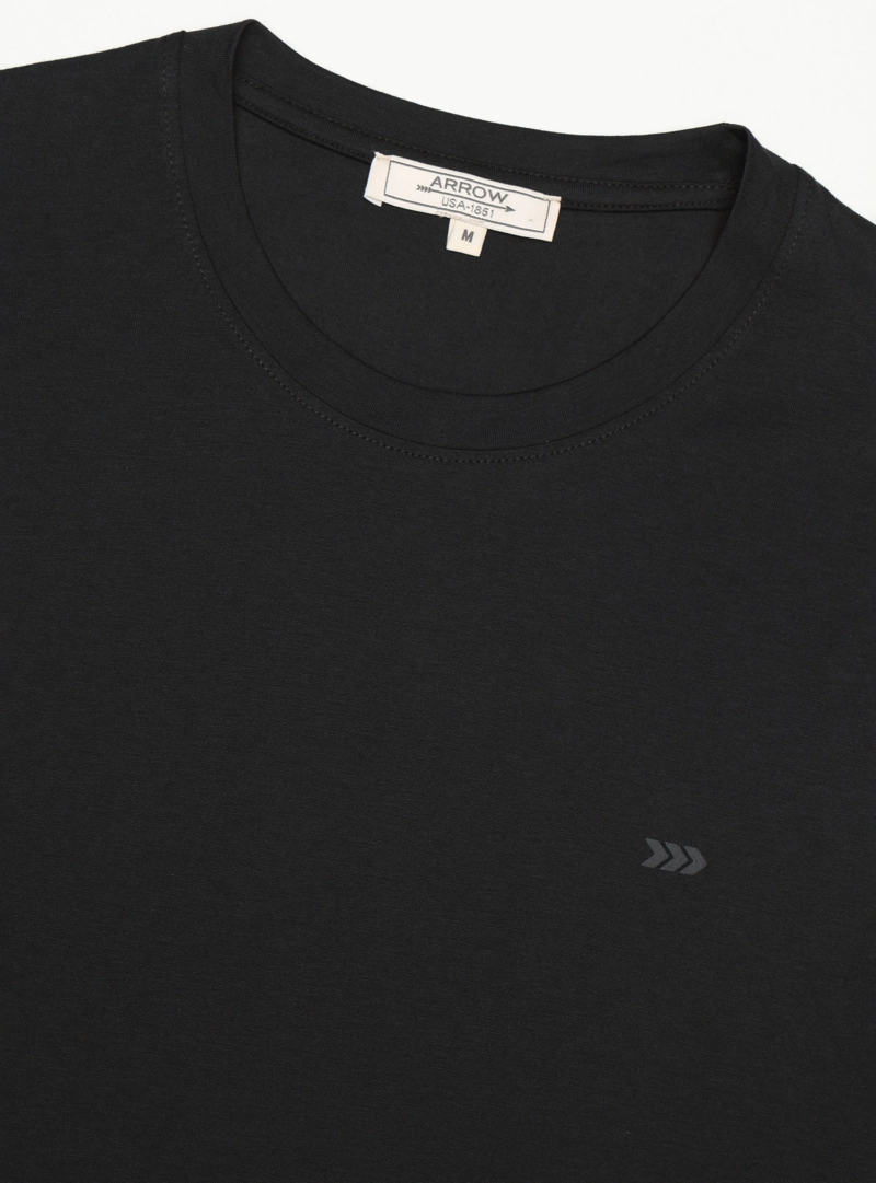 POLERA ALGODON-MODAL LISA REGULAR FIT NEGRO ARROW - 5