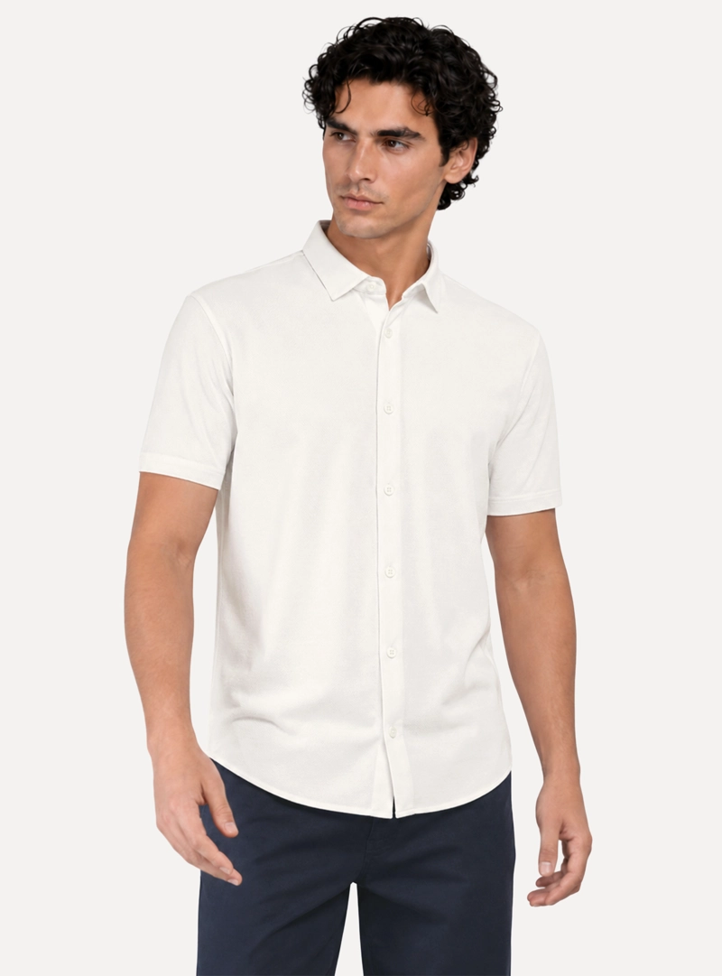 CAMISA SPANDEX NON IRON REGULAR FIT BLANCO ARROW - 1
