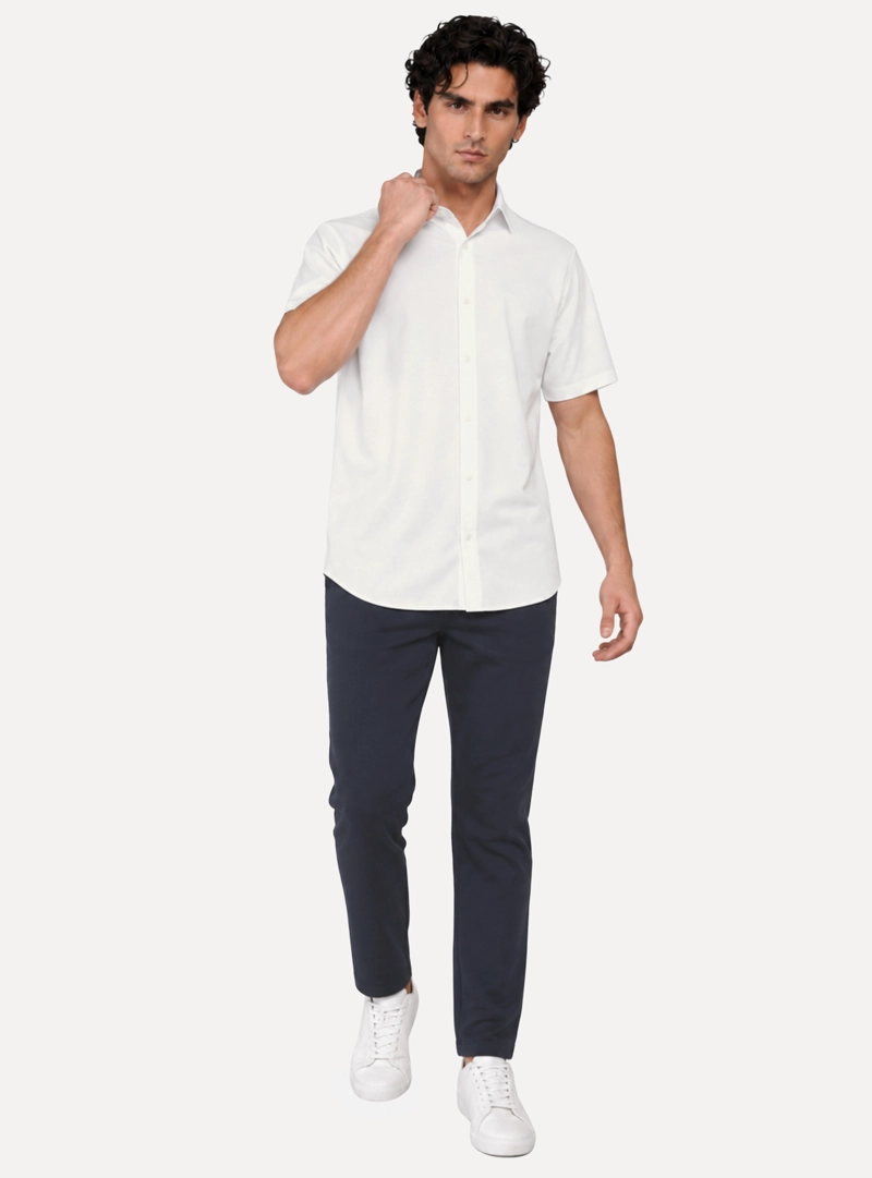 CAMISA SPANDEX NON IRON REGULAR FIT BLANCO ARROW - 4