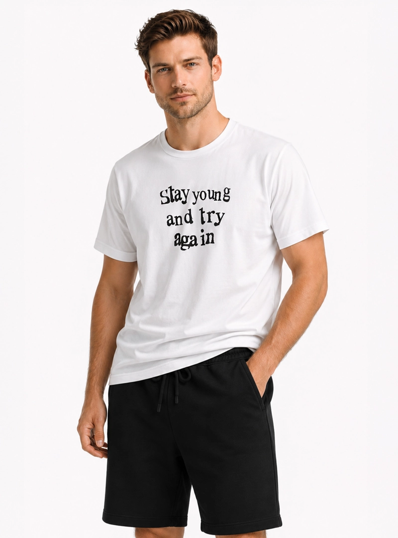 POLERA ESTAMPADA REGULAR FIT BLANCO ARROW - 1