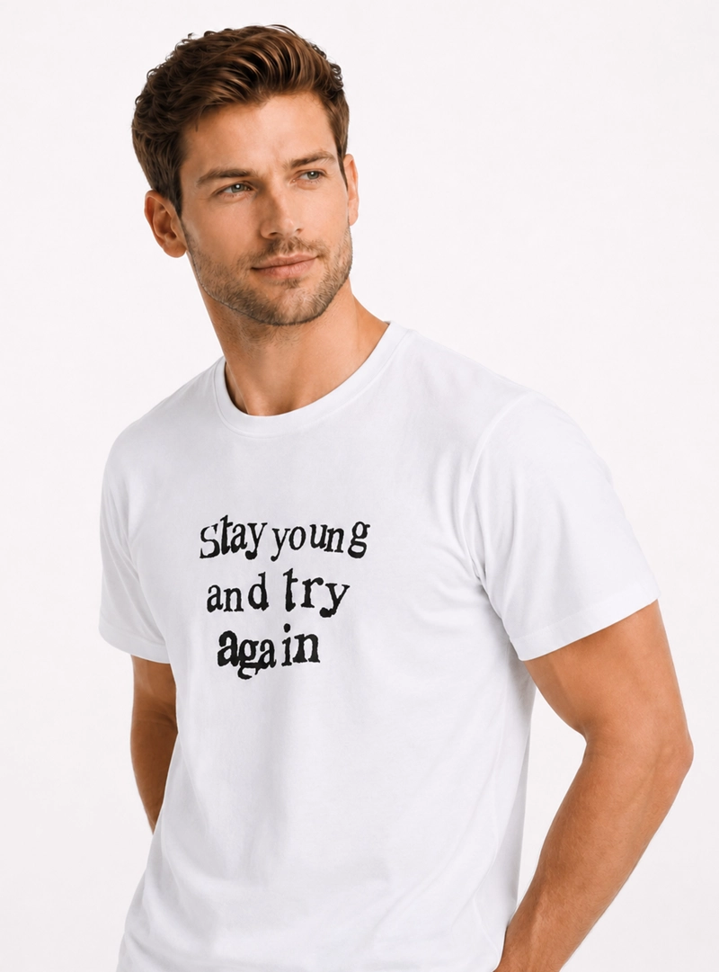 POLERA ESTAMPADA REGULAR FIT BLANCO ARROW - 3