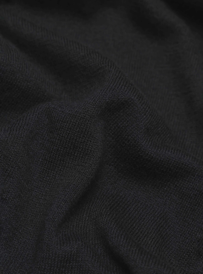 POLERA TEJIDA REGULAR FIT NEGRO ARROW - 6