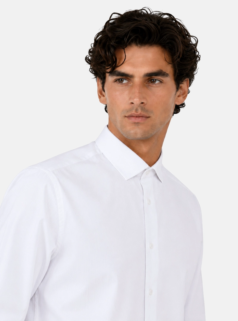 CAMISA FORMAL TEXTURADA TAILORED FIT BLANCO ARROW - 3