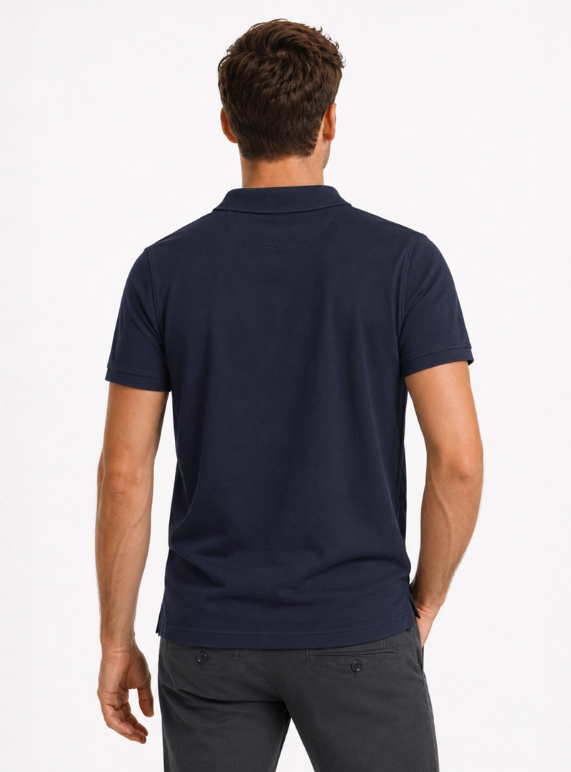 POLERA PIQUE REGULAR FIT AZUL ARROW - 2