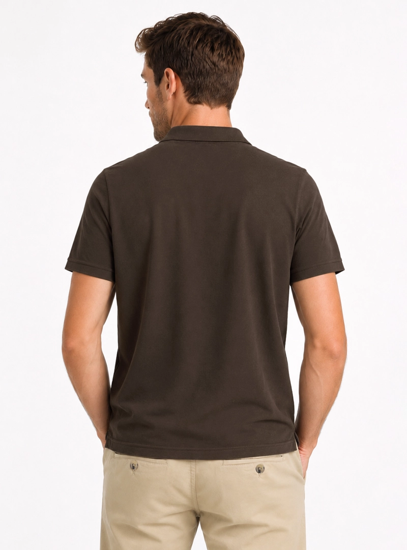 POLERA PIQUE REGULAR FIT CAFE  ARROW - 2