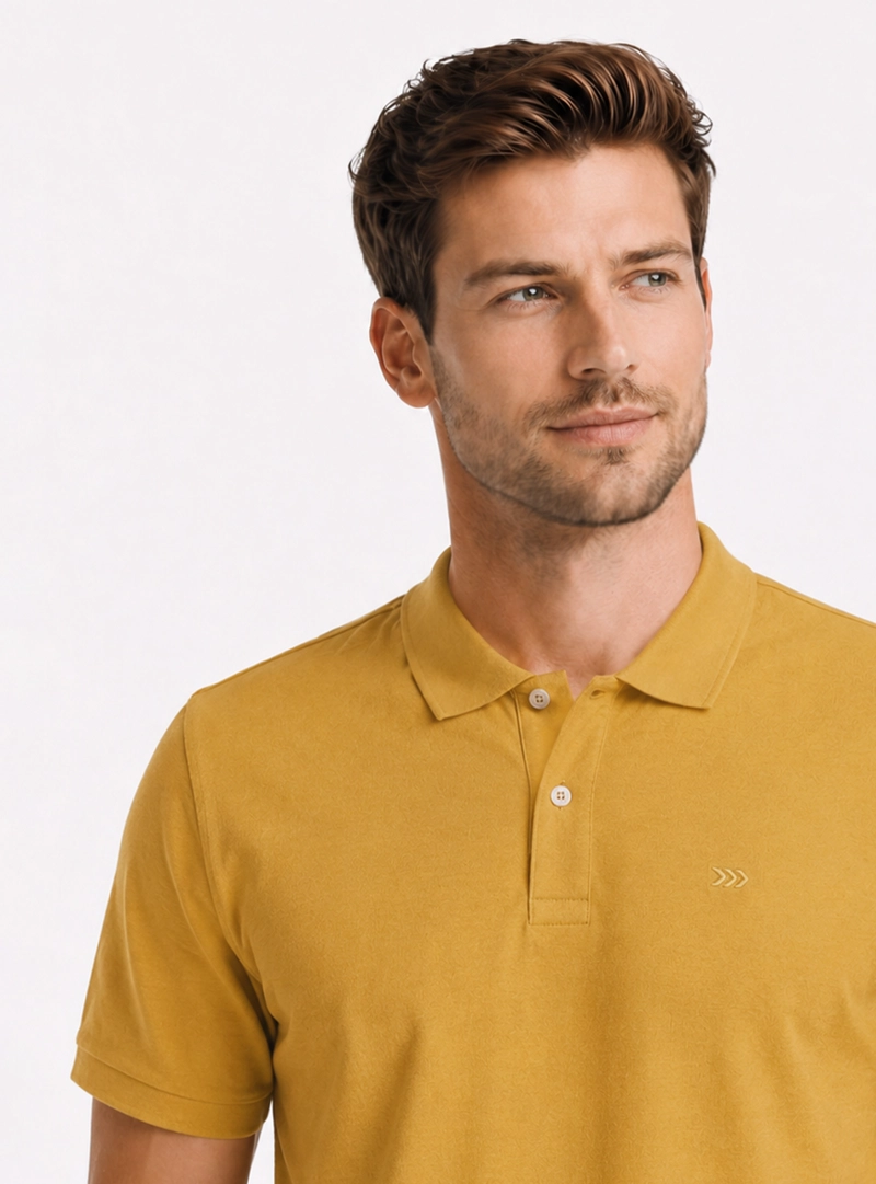 POLERA PIQUE REGULAR FIT AMARILLO ARROW - 3