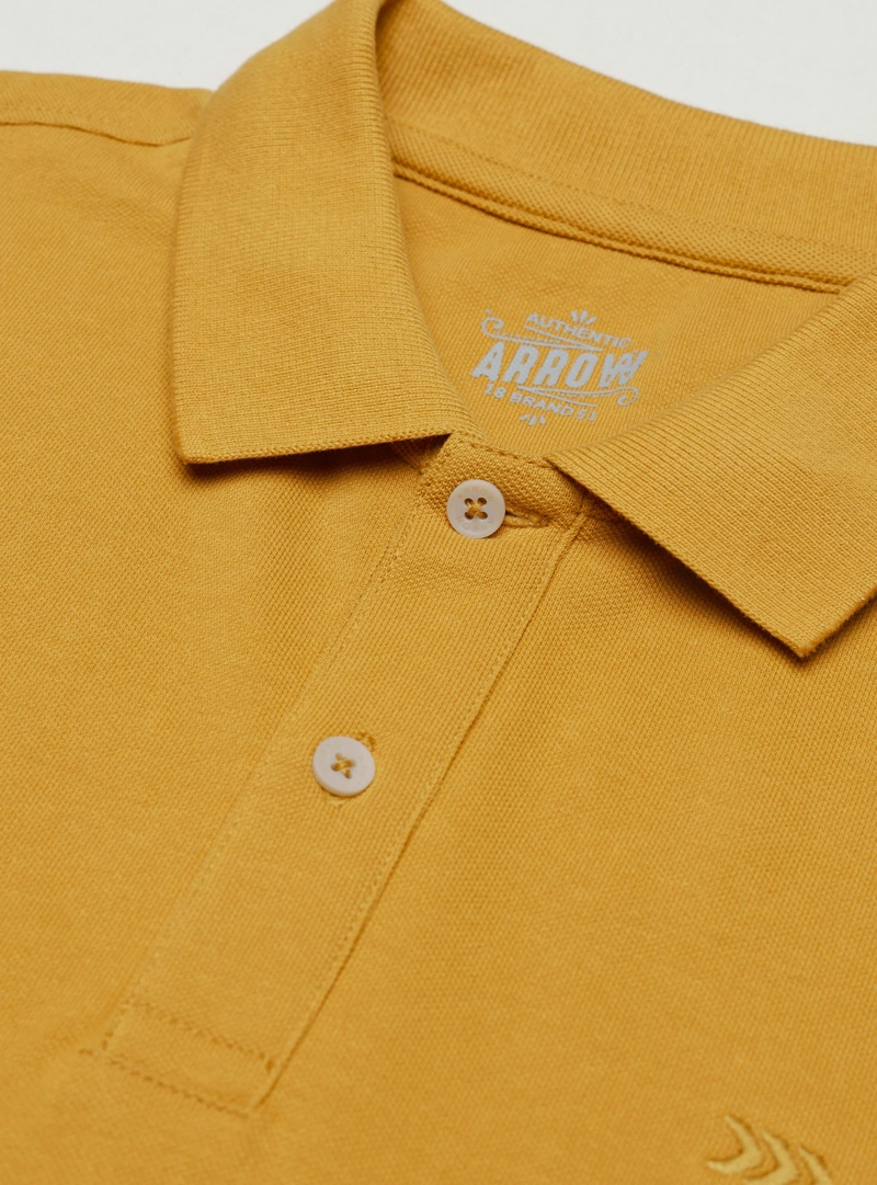 POLERA PIQUE REGULAR FIT AMARILLO ARROW - 5