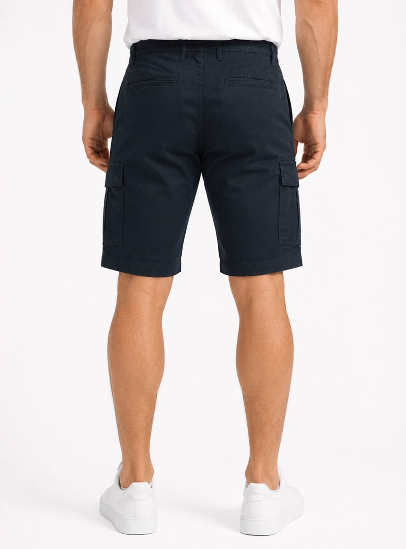 BERMUDA CARGO SPANDEX REGULAR FIT AZUL MARINO ARROW - 2