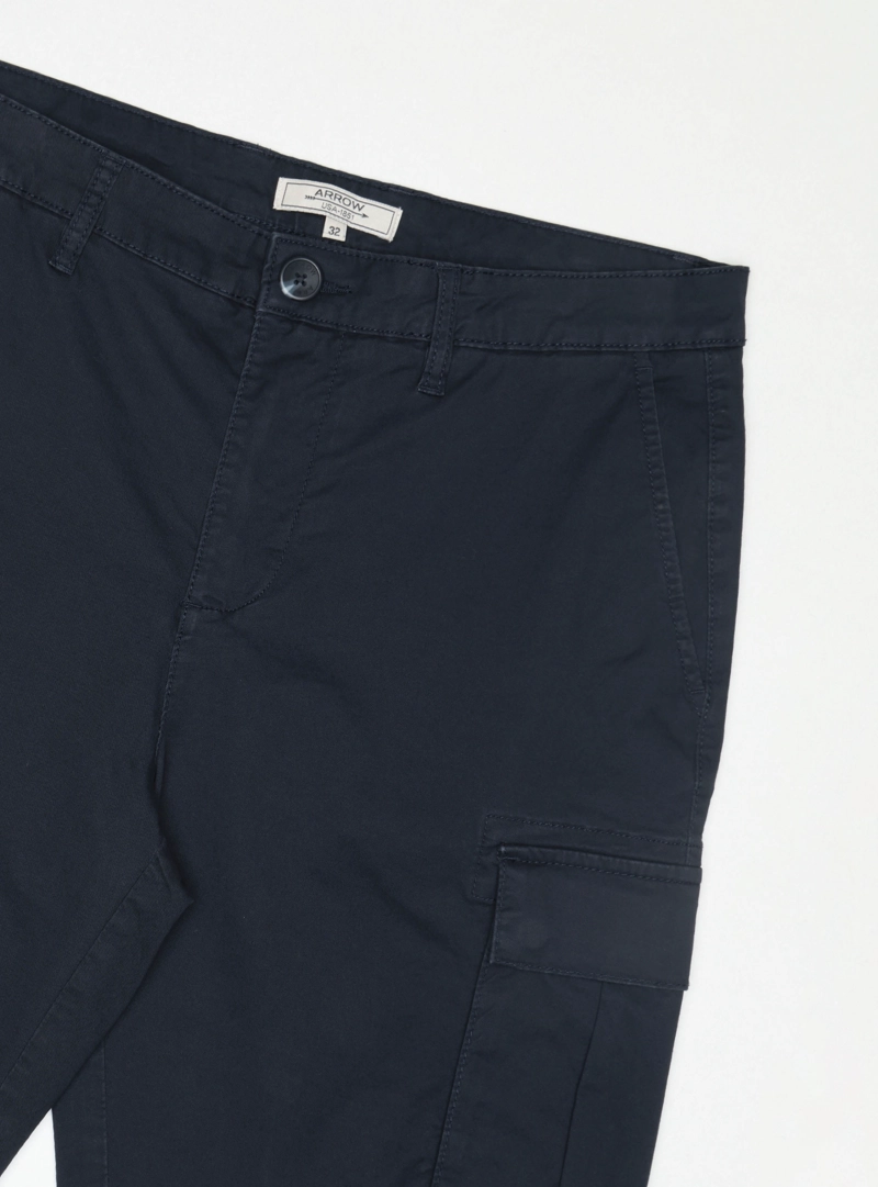 BERMUDA CARGO SPANDEX REGULAR FIT AZUL MARINO ARROW - 5