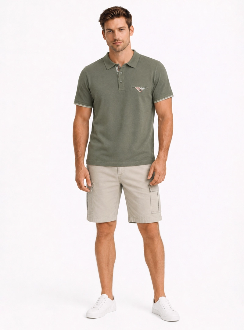 BERMUDA CARGO SPANDEX REGULAR FIT ARENA ARROW - 4