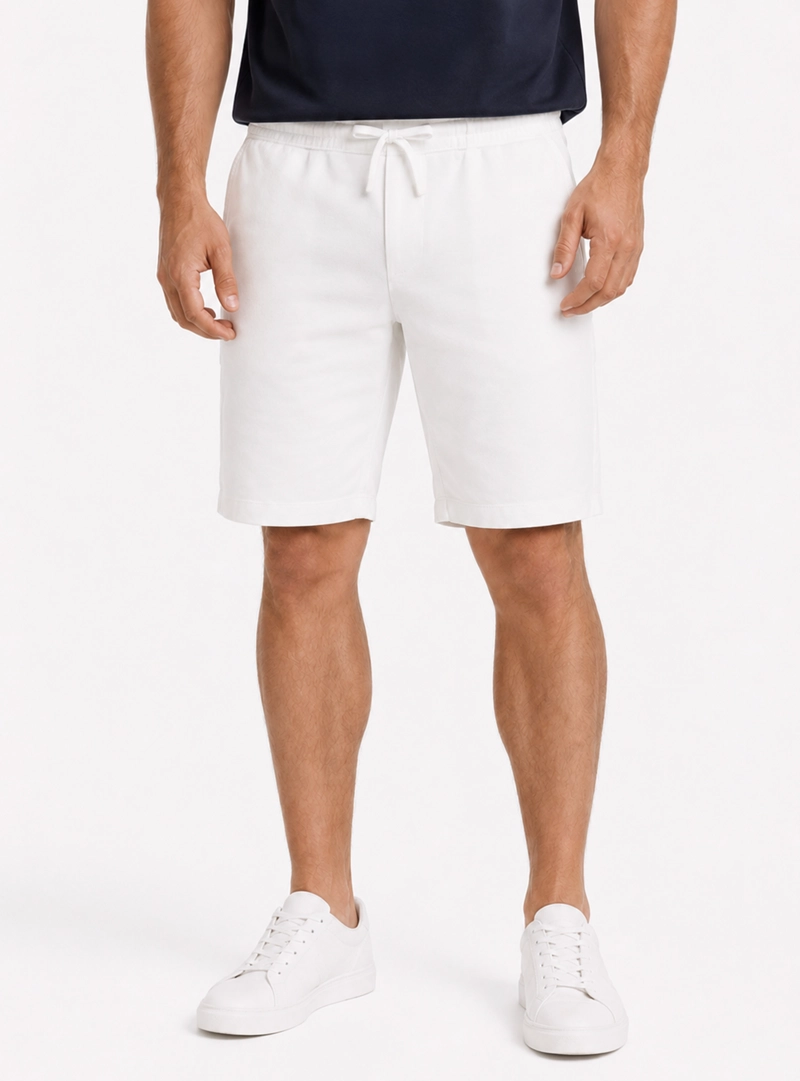 BERMUDA SPANDEX REGULAR FIT CREMA ARROW - 1