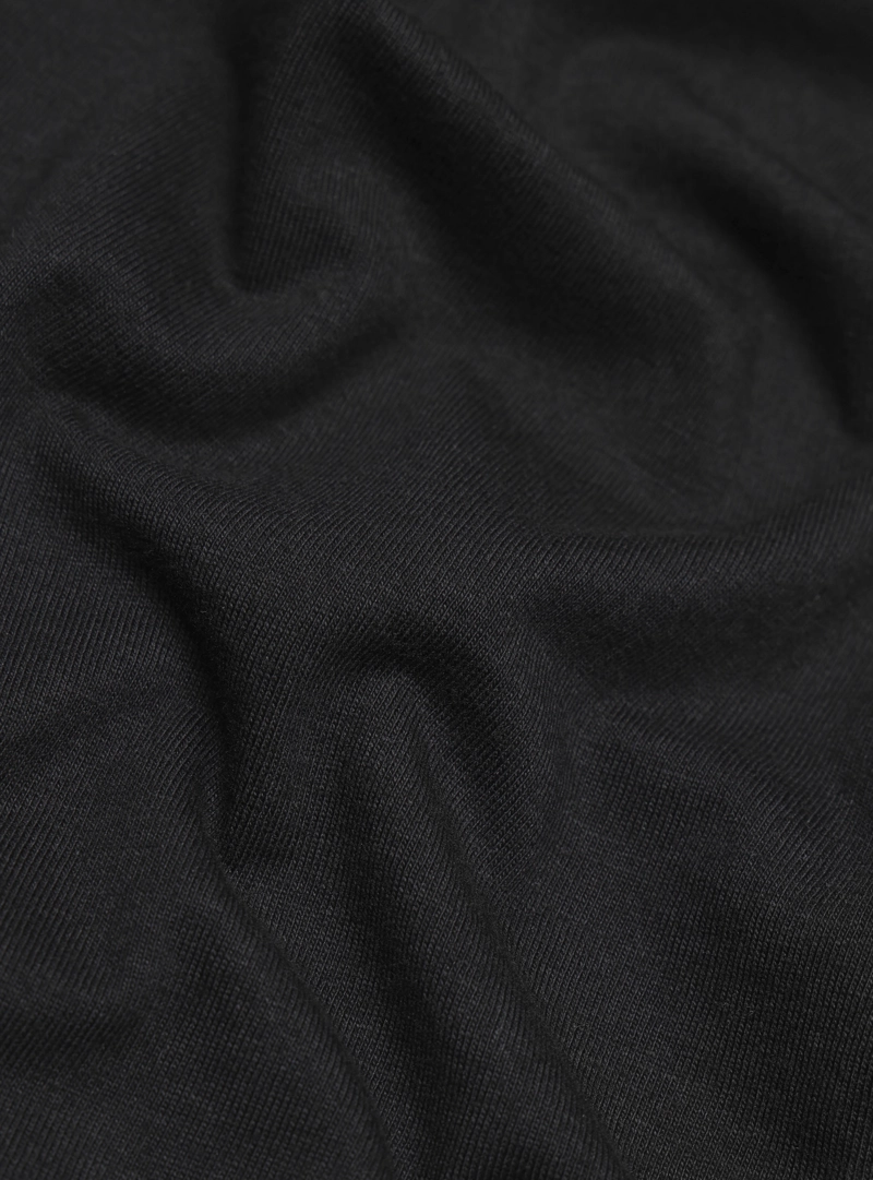 POLERA ALGODON LISA REGULAR FIT NEGRO ARROW - 6