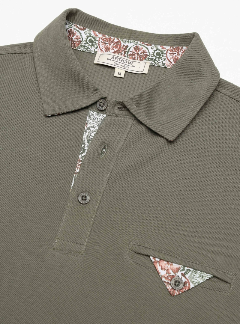 POLERA PIQUE REGULAR FIT VERDE ARROW - 5