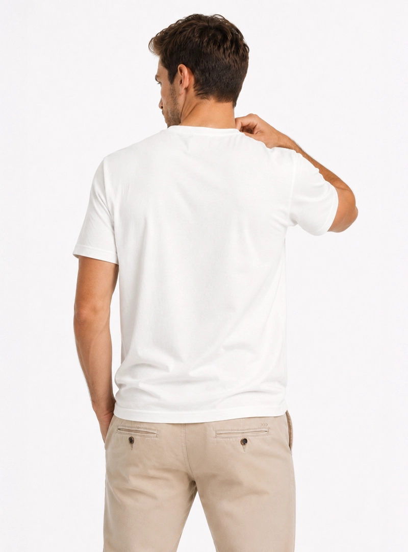 POLERA ALGODON LISA REGULAR FIT CREMA ARROW - 2