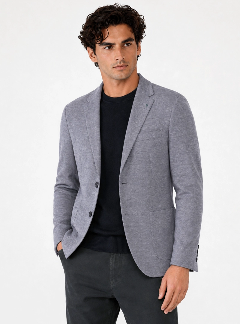 BLAZER TEXTURADO FLEX TAILORED FIT AZUL ARROW - 1