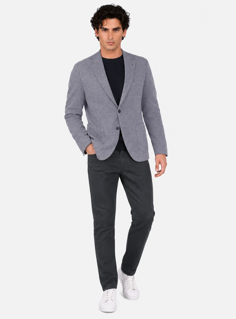 BLAZER TEXTURADO FLEX TAILORED FIT AZUL ARROW - 5