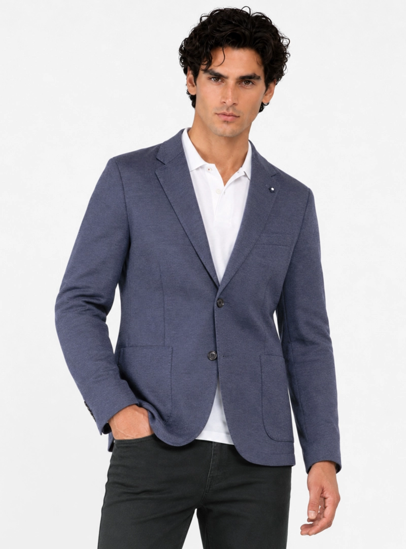 BLAZER FLEX FANTASIA TAILORED FIT AZUL MARINO ARROW - 1