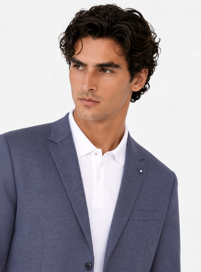BLAZER FLEX FANTASIA TAILORED FIT AZUL MARINO ARROW - 3