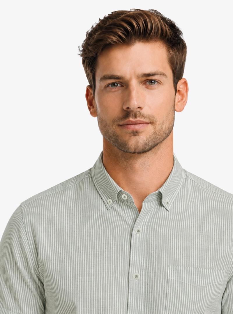 CAMISA TEXTURADA REGULAR FIT OLIVA ARROW - 3