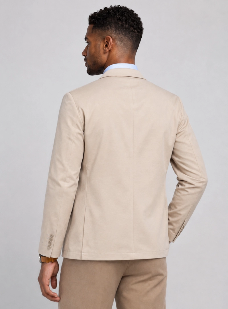 BLAZER POLI VISCOSA SPANDEX TAILORED FIT BEIGE VAN HEUSEN - 2