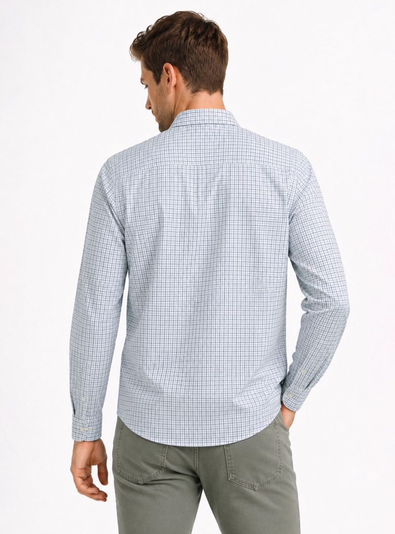 CAMISA A CUADROS REGULAR FIT VERDE ARROW - 2