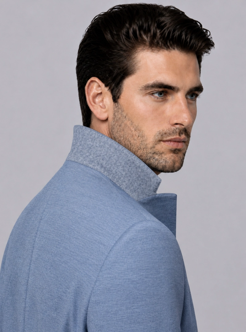 BLAZER POLI VISCOSA SPANDEX TAILORED FIT DENIM VAN HEUSEN - 3