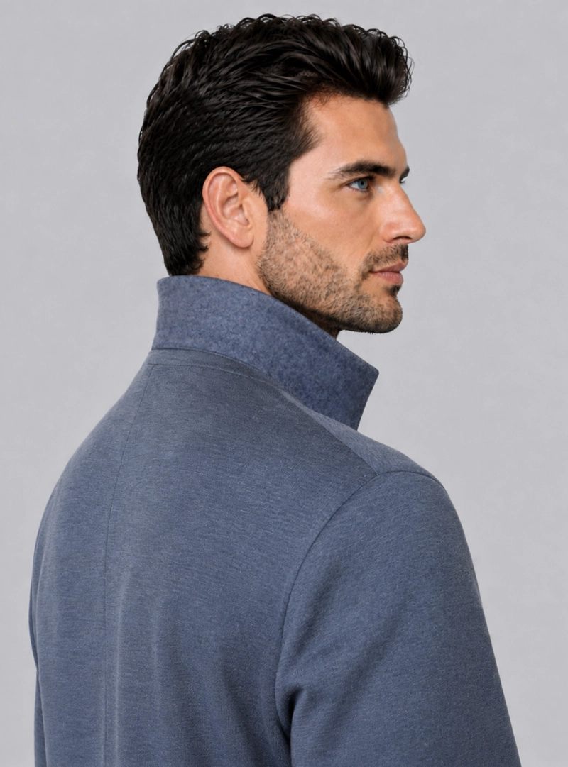 BLAZER POLI VISCOSA SPANDEX TAILORED FIT AZUL VAN HEUSEN - 3