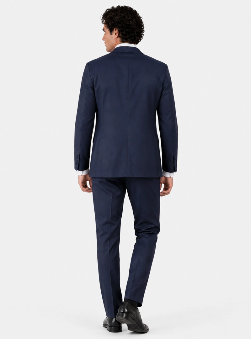 TRAJE CEREMONIA LISO SPANDEX SLIM FIT AZUL ARROW - 2