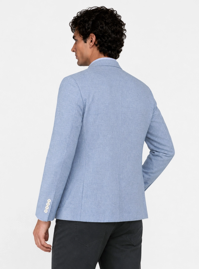 BLAZER FANTASIA LINO TAILORED FIT CELESTE ARROW - 2