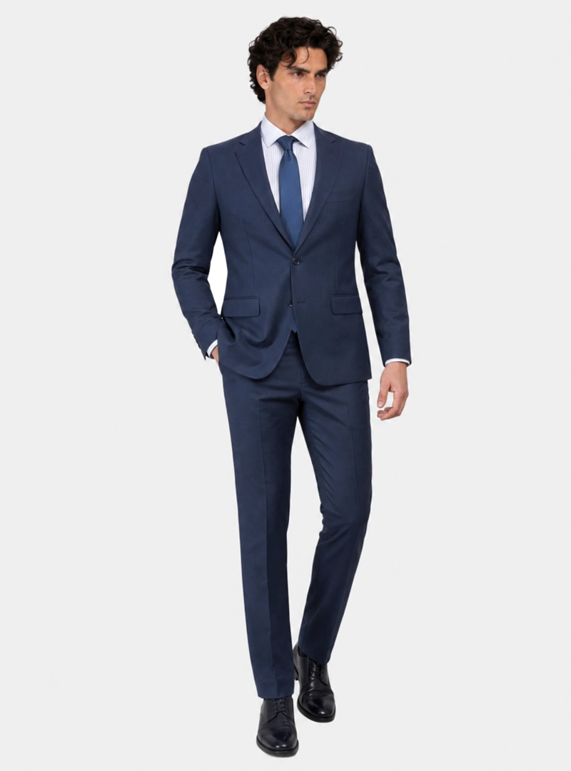TRAJE POLI VISCOSA TAILORED FIT AZUL MARINO ARROW - 1