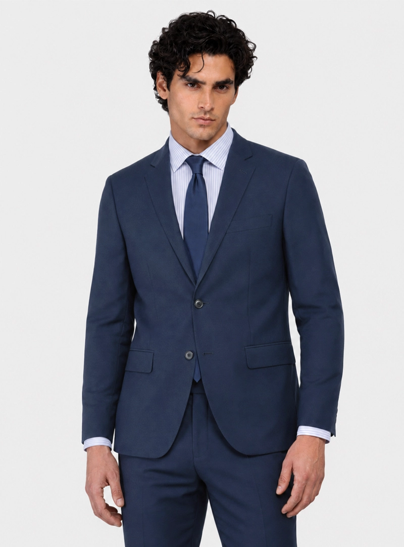 TRAJE POLI VISCOSA TAILORED FIT AZUL MARINO ARROW - 3