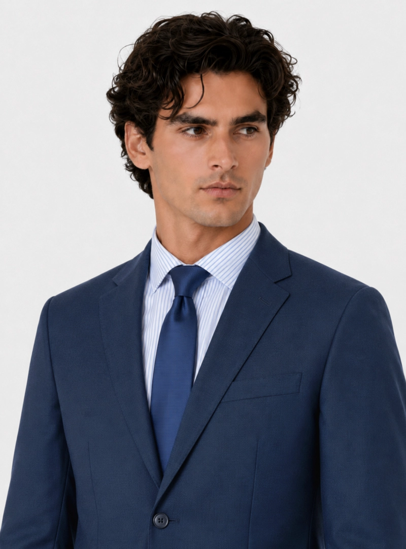 TRAJE POLI VISCOSA TAILORED FIT AZUL MARINO ARROW - 4