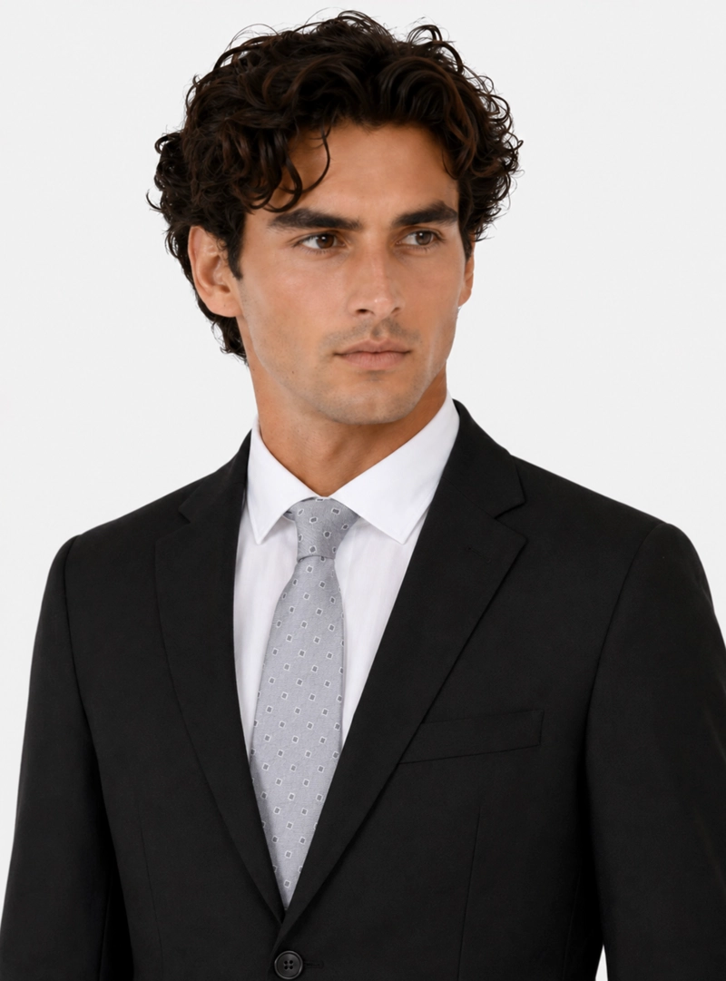 TRAJE POLI VISCOSA TAILORED FIT NEGRO ARROW - 4