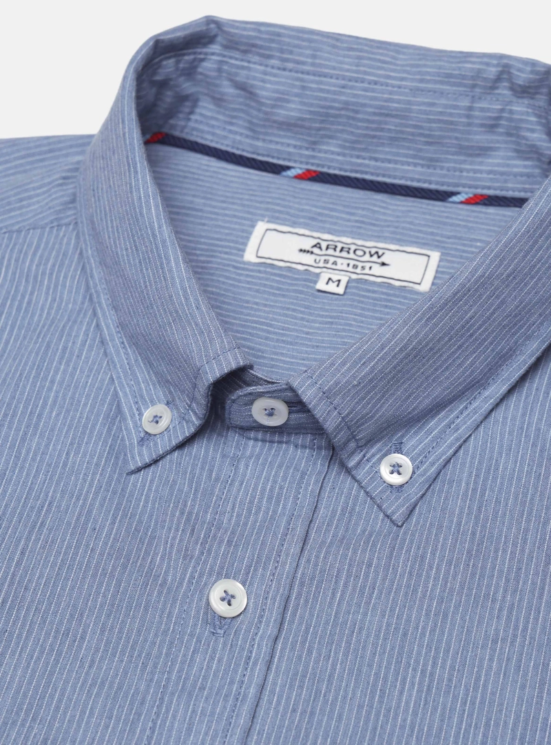 CAMISA A RAYAS REGULAR FIT DENIM ARROW - 5