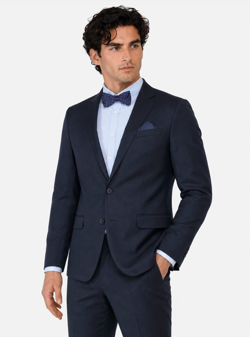 TRAJE CEREMONIA LISO SPANDEX TAILORED FIT AZUL MARINO ARROW - 3