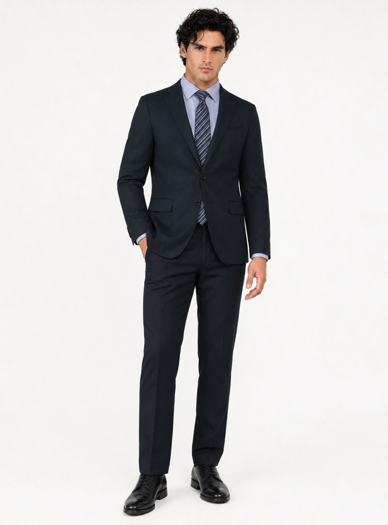 TRAJE POLI VISCOSA TAILORED FIT AZUL MARINO ARROW - 1