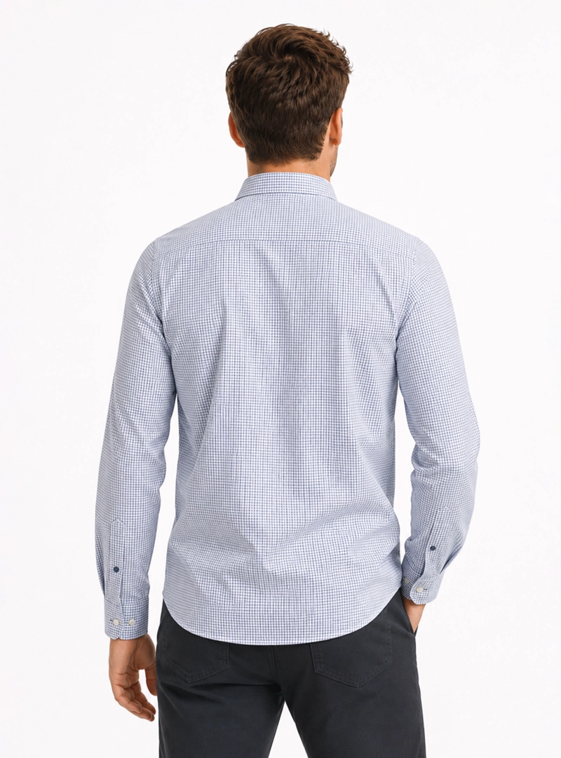 CAMISA OXFORD SPANDEX REGULAR FIT VERDE ARROW - 2