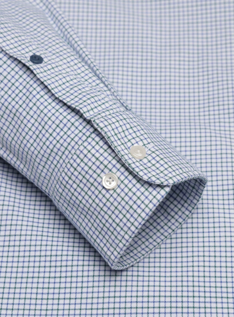 CAMISA OXFORD SPANDEX REGULAR FIT VERDE ARROW - 5