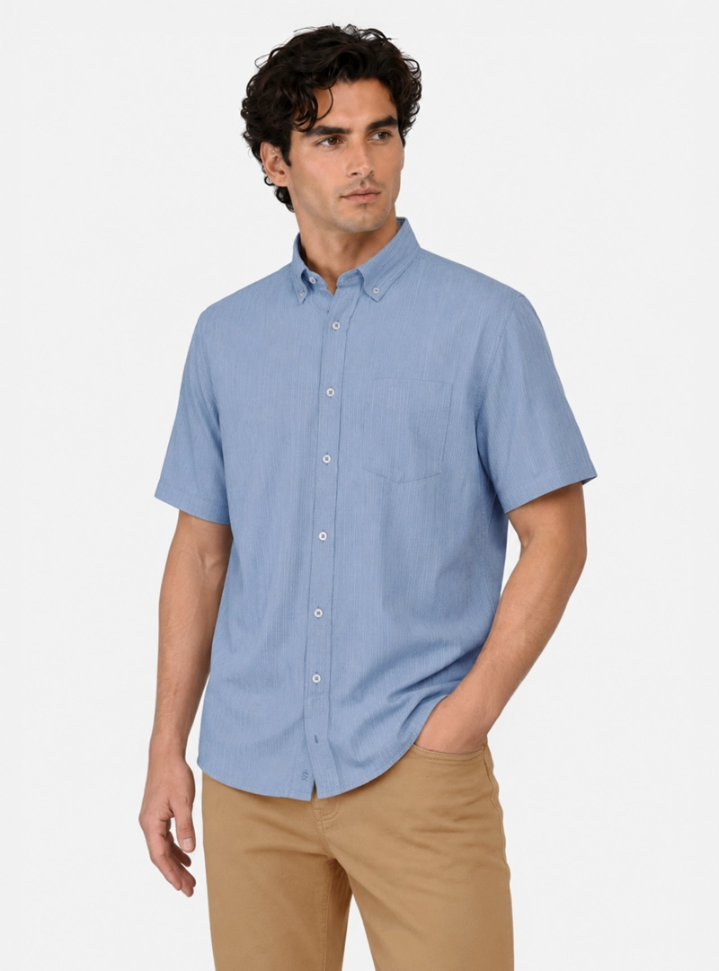 CAMISA A RAYAS REGULAR FIT DENIM ARROW - 1